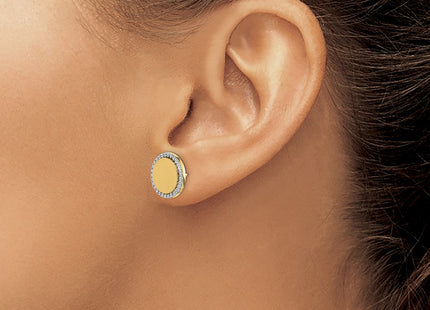 14k White Gold Earrings Style EM3999 - Classique Jewelry Inc.