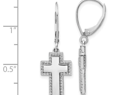 14k White Gold Earrings Style EM4002 - Classique Jewelry Inc.