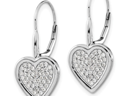 14k White Gold Earrings Style EM4014 - Classique Jewelry Inc.