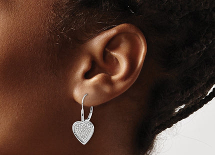 14k White Gold Earrings Style EM4014 - Classique Jewelry Inc.