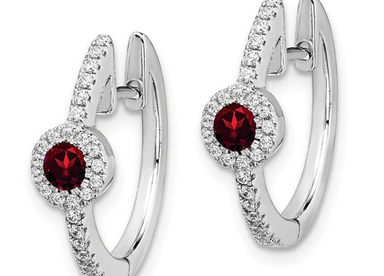 14k White Gold Earrings Style EM4031 - Classique Jewelry Inc.