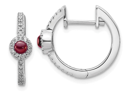 14k White Gold Earrings Style EM4031 - Classique Jewelry Inc.