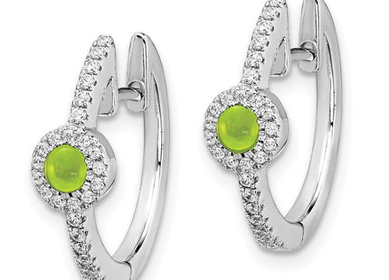 14k White Gold Earrings Style EM4031 - Classique Jewelry Inc.