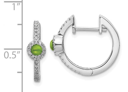 14k White Gold Earrings Style EM4031 - Classique Jewelry Inc.