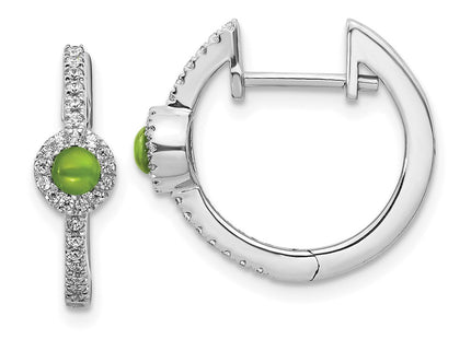 14k White Gold Earrings Style EM4031 - Classique Jewelry Inc.