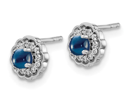 14k White Gold Earrings Style EM4032 - Classique Jewelry Inc.