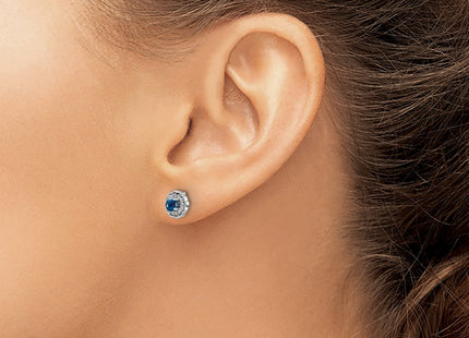 14k White Gold Earrings Style EM4032 - Classique Jewelry Inc.