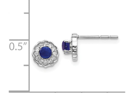 14k White Gold Earrings Style EM4032 - Classique Jewelry Inc.
