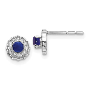 14k White Gold Earrings Style EM4032 - Classique Jewelry Inc.