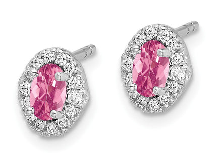 14k White Gold Earrings Style EM4035 - Classique Jewelry Inc.