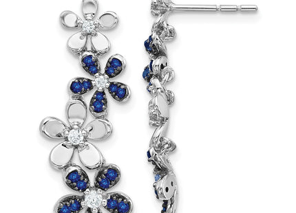 14k White Gold Earrings Style EM4045 - Classique Jewelry Inc.