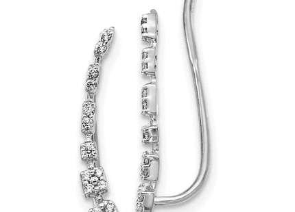 14k White Gold Earrings Style EM4146 - Classique Jewelry Inc.