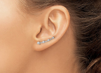 14k White Gold Earrings Style EM4148 - Classique Jewelry Inc.