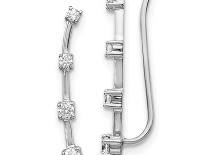 14k White Gold Earrings Style EM4148 - Classique Jewelry Inc.