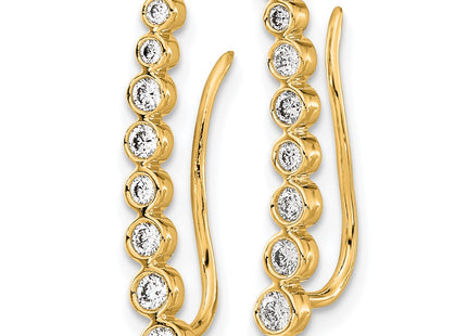14k Yellow Gold Earrings Style EM4149 - Classique Jewelry Inc.