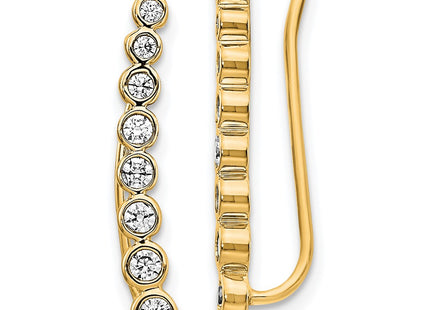 14k Yellow Gold Earrings Style EM4149 - Classique Jewelry Inc.