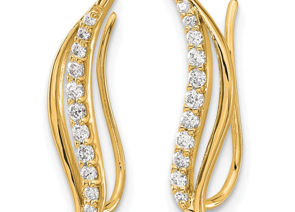14k Yellow Gold Earrings Style EM4156 - Classique Jewelry Inc.