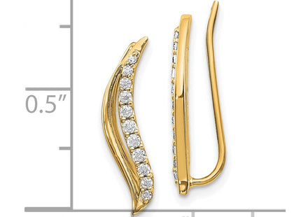 14k Yellow Gold Earrings Style EM4156 - Classique Jewelry Inc.