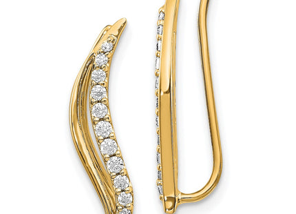 14k Yellow Gold Earrings Style EM4156 - Classique Jewelry Inc.