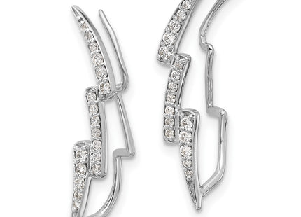14k White Gold Earrings Style EM4163 - Classique Jewelry Inc.