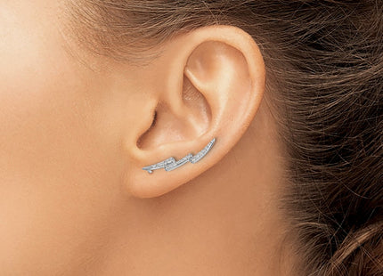 14k White Gold Earrings Style EM4163 - Classique Jewelry Inc.