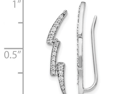 14k White Gold Earrings Style EM4163 - Classique Jewelry Inc.