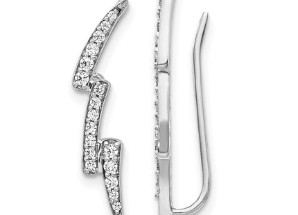 14k White Gold Earrings Style EM4163 - Classique Jewelry Inc.