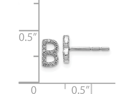 14k White Gold Earrings Style EM4169B - Classique Jewelry Inc.