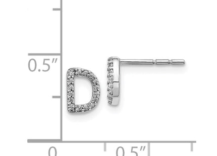 14k White Gold Earrings Style EM4169D - Classique Jewelry Inc.