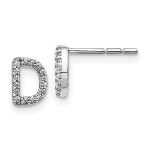 14k White Gold Earrings Style EM4169D - Classique Jewelry Inc.