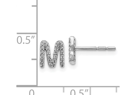 14k White Gold Earrings Style EM4169M - Classique Jewelry Inc.