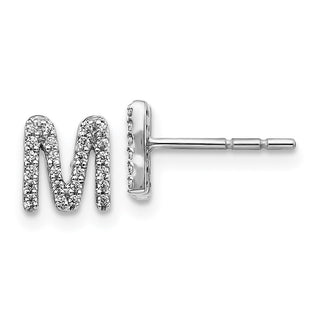 14k White Gold Earrings Style EM4169M - Classique Jewelry Inc.