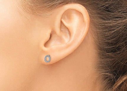 14k White Gold Earrings Style EM4169O - Classique Jewelry Inc.