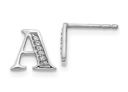 14k White Gold Earrings Style EM4170A - Classique Jewelry Inc.