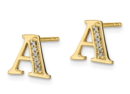 14k Yellow Gold Earrings Style EM4170A - Classique Jewelry Inc.