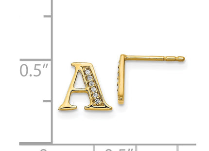 14k Yellow Gold Earrings Style EM4170A - Classique Jewelry Inc.
