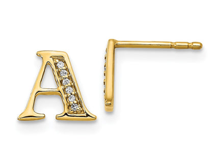 14k Yellow Gold Earrings Style EM4170A - Classique Jewelry Inc.
