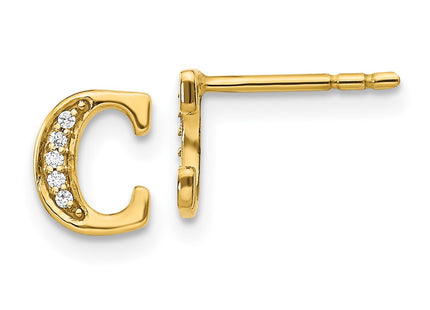 14k Yellow Gold Earrings Style EM4170C - Classique Jewelry Inc.