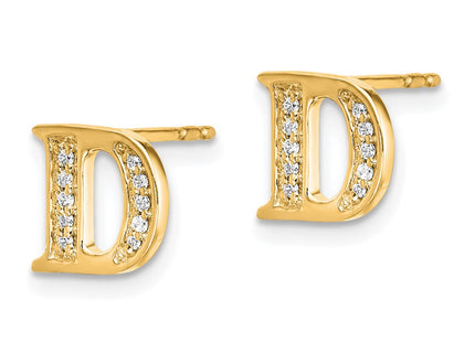14k Yellow Gold Earrings Style EM4170D - Classique Jewelry Inc.