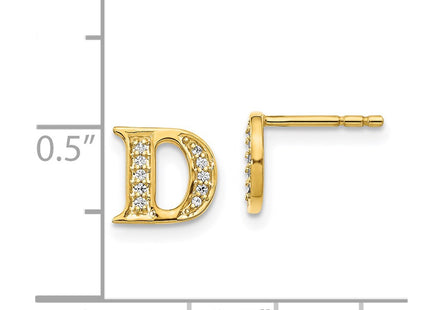 14k Yellow Gold Earrings Style EM4170D - Classique Jewelry Inc.