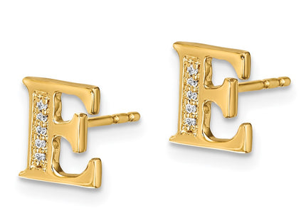 14k Yellow Gold Earrings Style EM4170E - Classique Jewelry Inc.