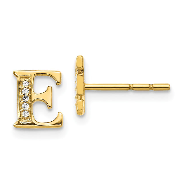 14k Yellow Gold Earrings Style EM4170E - Classique Jewelry Inc.