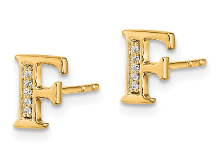 14k Yellow Gold Earrings Style EM4170F - Classique Jewelry Inc.