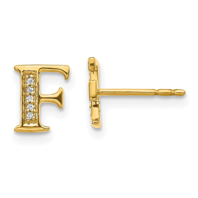 14k Yellow Gold Earrings Style EM4170F - Classique Jewelry Inc.