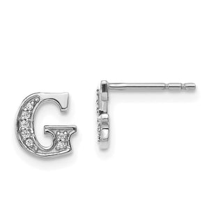 14k White Gold Earrings Style EM4170G - Classique Jewelry Inc.