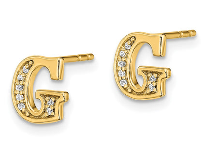 14k Yellow Gold Earrings Style EM4170G - Classique Jewelry Inc.
