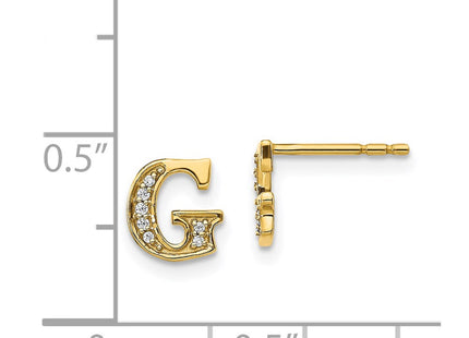 14k Yellow Gold Earrings Style EM4170G - Classique Jewelry Inc.