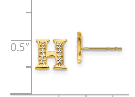 14k Yellow Gold Earrings Style EM4170H - Classique Jewelry Inc.