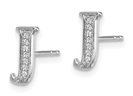 14k White Gold Earrings Style EM4170J - Classique Jewelry Inc.