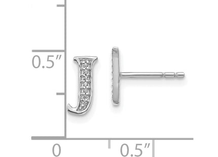 14k White Gold Earrings Style EM4170J - Classique Jewelry Inc.
